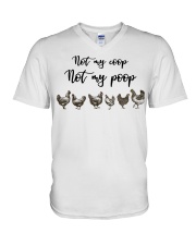Chicken Not My Coop V-Neck T-Shirt tile