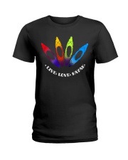 lgbt kayak-outdoors-i-love Ladies T-Shirt tile