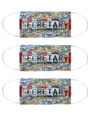 secretary plate mas Cloth Face Mask - 3 Pack front
