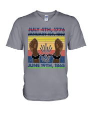 black june 19-1863 V-Neck T-Shirt tile