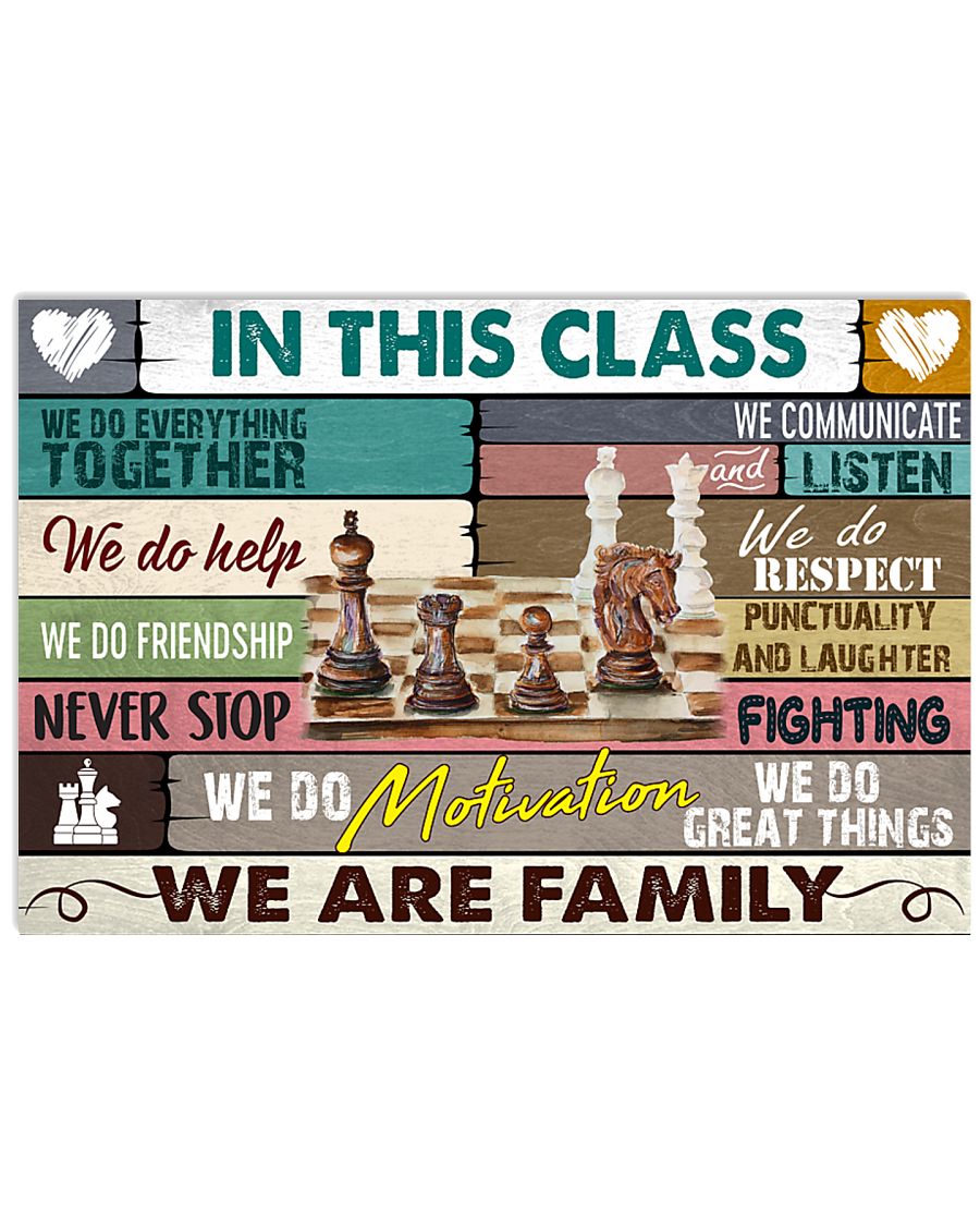 chess we are family 17x11 Poster