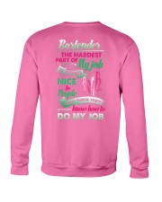 bartender hardest of my job Crewneck Sweatshirt tile