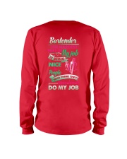 bartender hardest of my job Long Sleeve Tee tile