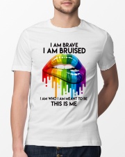 lgbt I am brave Classic T-Shirt lifestyle-mens-crewneck-front-13