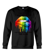 lgbt I am brave Crewneck Sweatshirt tile