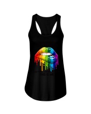 lgbt I am brave Ladies Flowy Tank tile