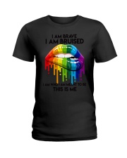 lgbt I am brave Ladies T-Shirt tile