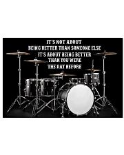 drummer better than yesterday pt-lqt-ntv Horizontal Poster tile