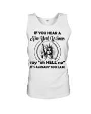 you hear a new york woman Unisex Tank thumbnail
