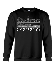 kindness sign language blind Crewneck Sweatshirt tile