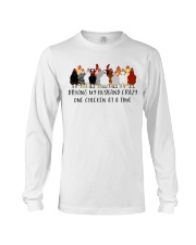 crazy husband chicken Long Sleeve Tee tile