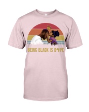 dope black dad daughter Premium Fit Mens Tee tile