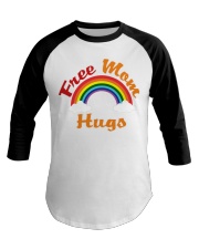 lgbt mom hug Baseball Tee tile
