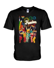 lgbt freedom independence day V-Neck T-Shirt tile