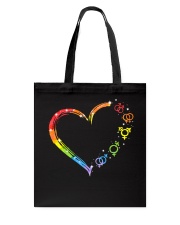 lgbt heart all icon Tote Bag tile