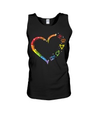 lgbt heart all icon Unisex Tank tile