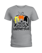 hocus pocus everybody focus Ladies T-Shirt tile