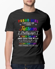 proud girl tattoos lgbt Classic T-Shirt lifestyle-mens-crewneck-front-13