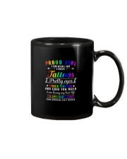 proud girl tattoos lgbt Mug tile