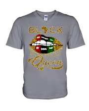 black-queen-lips V-Neck T-Shirt tile
