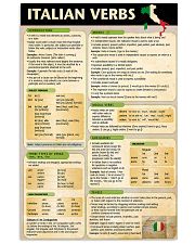 Italian Verbs poster 24x36 Poster front