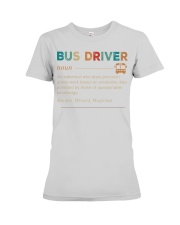 Bus Driver noun vintage Premium Fit Ladies Tee tile