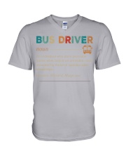 Bus Driver noun vintage V-Neck T-Shirt tile