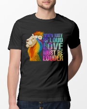 LGBT love must be louder Classic T-Shirt lifestyle-mens-crewneck-front-13