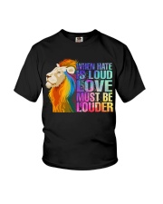 LGBT love must be louder Youth T-Shirt tile