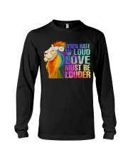 LGBT love must be louder Long Sleeve Tee tile
