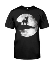 Mens Chihuahua And Moon Halloween T Shirt 3Xl Blac Classic T-Shirt front