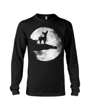 Mens Chihuahua And Moon Halloween T Shirt 3Xl Blac Long Sleeve Tee thumbnail