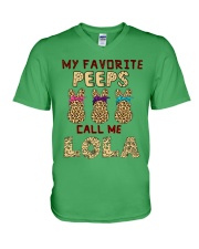 Favorite Peeps call me LOLA V-Neck T-Shirt tile