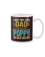 I have two titles dad and poppy rv8 Mug tile