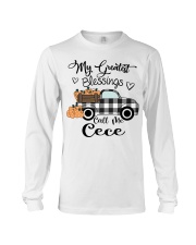 Blessings call me Cece pumpkin truck Long Sleeve Tee tile