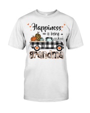 Happiness is being a Grandma Pumpkins Truck V2 Classic T-Shirt front