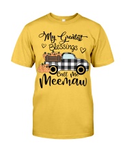 Blessings Call me Meemaw pumpkin truck Classic T-Shirt front