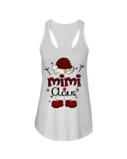 mimi claus red plaid Ladies Flowy Tank tile