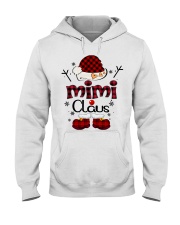 mimi claus red plaid Hooded Sweatshirt tile