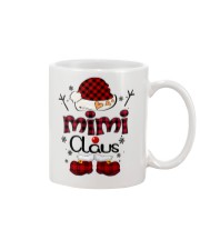 mimi claus red plaid Mug tile