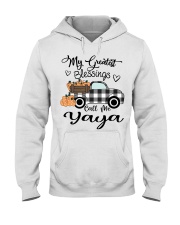 Blessings call me Yaya pumpkin truck Hooded Sweatshirt tile