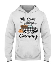 Blessings call me Gammy pumpkin truck Hooded Sweatshirt tile