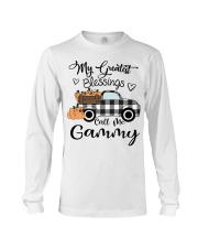 Blessings call me Gammy pumpkin truck Long Sleeve Tee tile