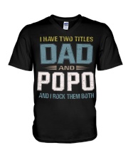 I have two titles Dad and PoPo - RV10 V-Neck T-Shirt thumbnail