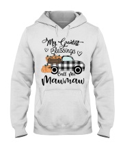 Blessings call me Mawmaw pumpkin truck Hooded Sweatshirt tile