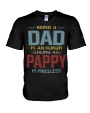 Being a Pappy is priceless V-Neck T-Shirt thumbnail