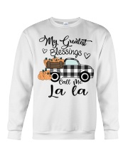 Blessings call me La la pumpkin truck Crewneck Sweatshirt tile