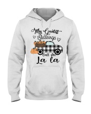 Blessings call me La la pumpkin truck Hooded Sweatshirt tile