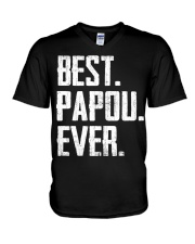 New - Best Papou Ever V-Neck T-Shirt thumbnail