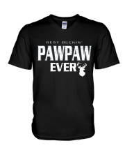 Best buckin' Pawpaw ever RV1 V-Neck T-Shirt thumbnail